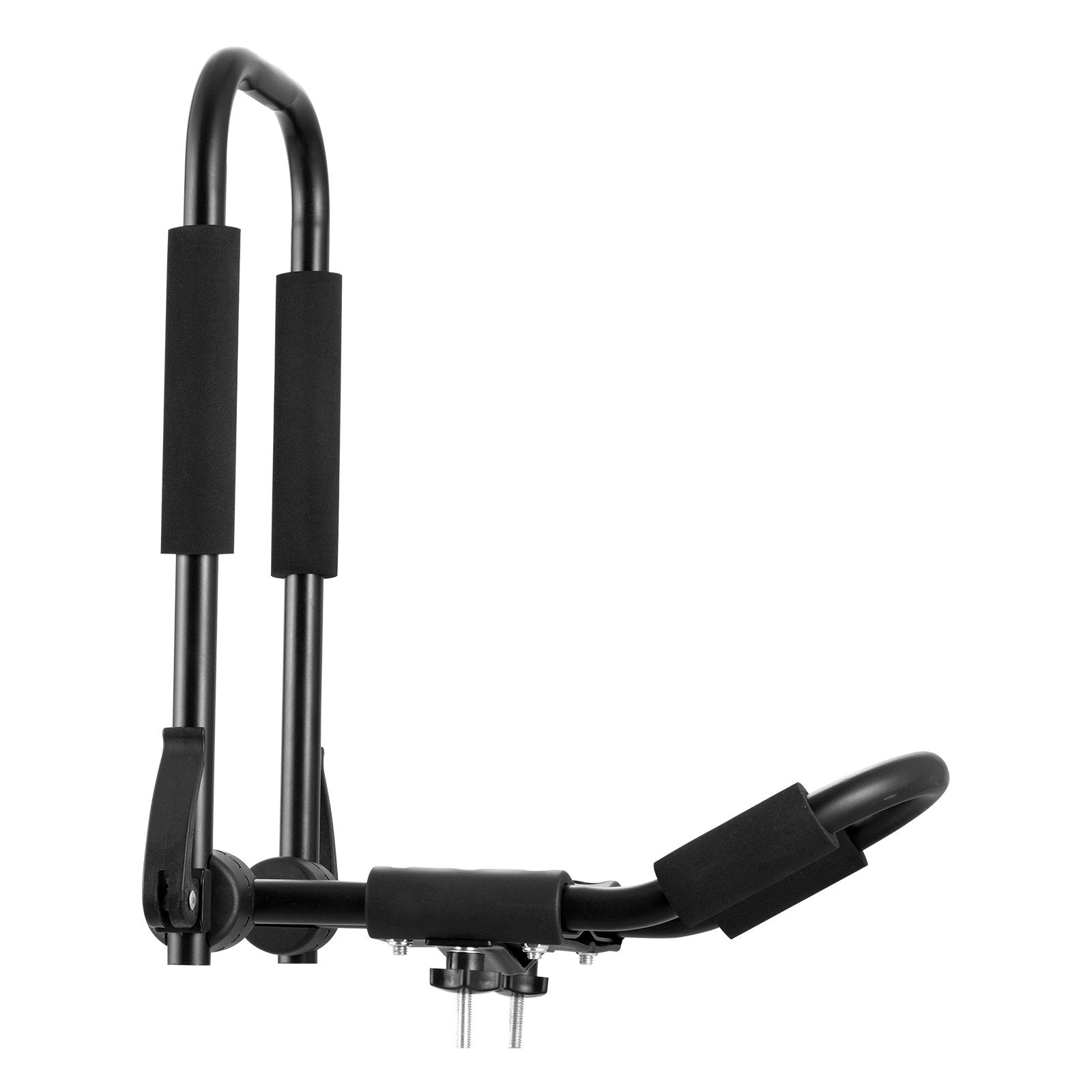 VEVOR Kayak Roof Rack 1 Pair J-Bar, Soft Roof Rack Quick Folding, Top Mount Tie Down, Carrier for kayak, Surf Board, Canoe, SUP, Ski Board, Mount on Car, SUV, Truck, 1 Kayak 