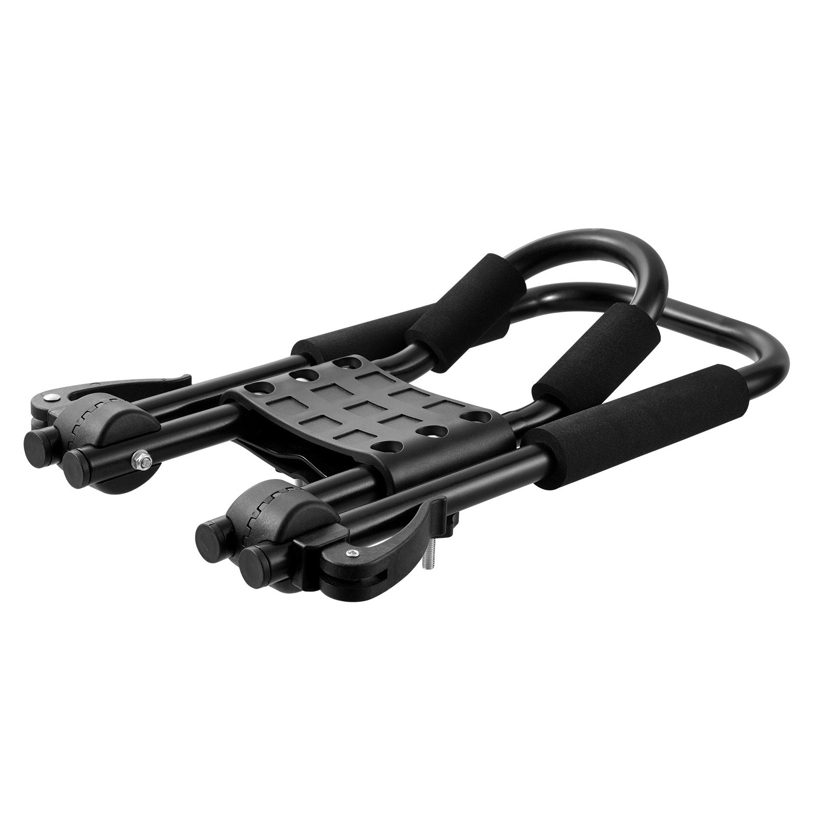 VEVOR Kayak Roof Rack 1 Pair J-Bar, Soft Roof Rack Quick Folding, Top Mount Tie Down, Carrier for kayak, Surf Board, Canoe, SUP, Ski Board, Mount on Car, SUV, Truck, 1 Kayak 