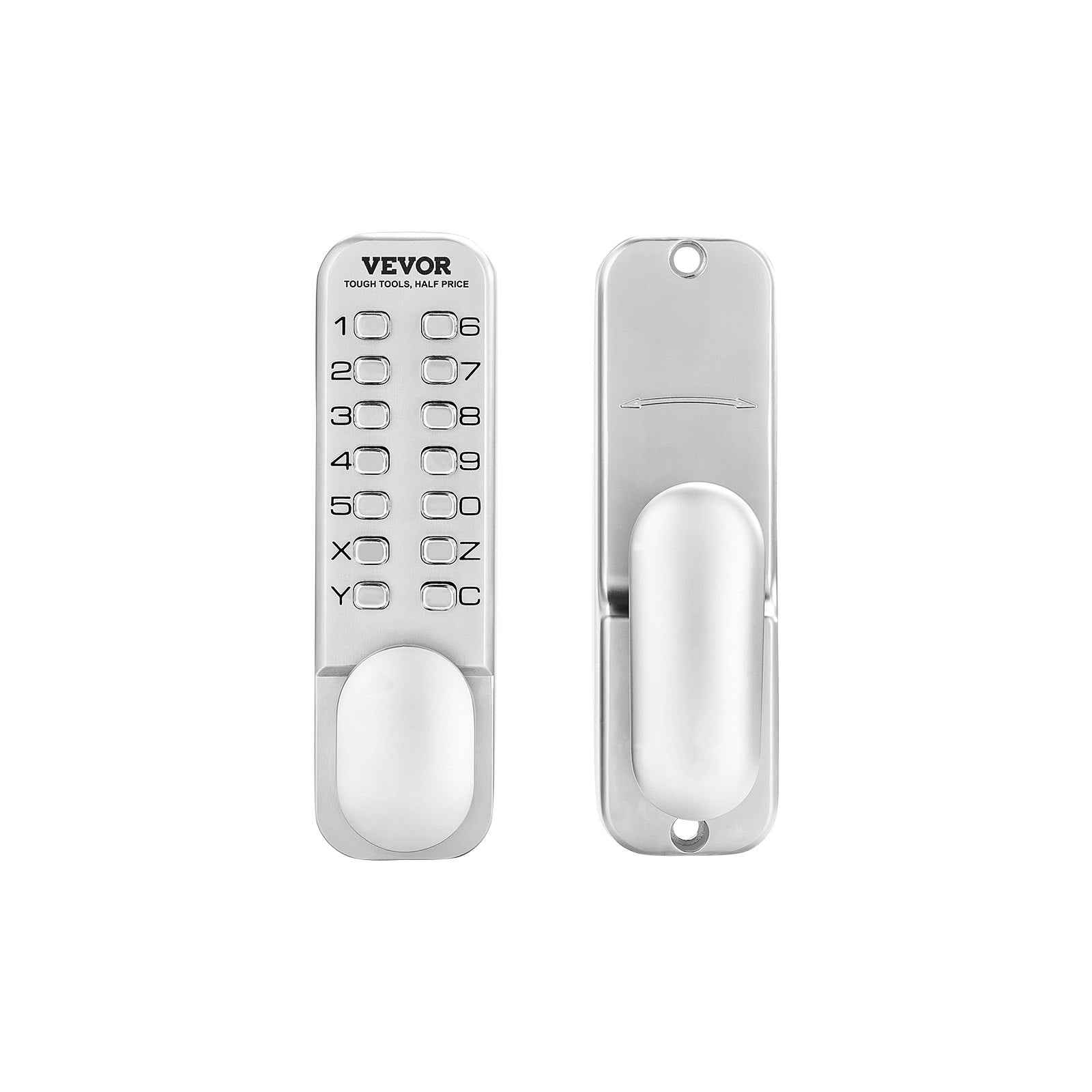 VEVOR Mechanical Keyless Entry Door Lock 14 Key Mechanical Keypad Door Knob Home 