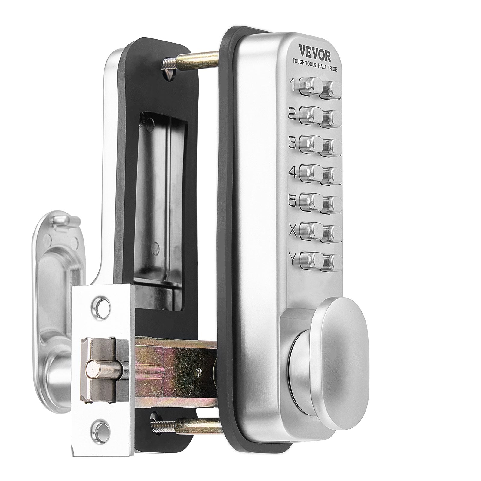 VEVOR Mechanical Keyless Entry Door Lock 14 Key Mechanical Keypad Door Knob Home 