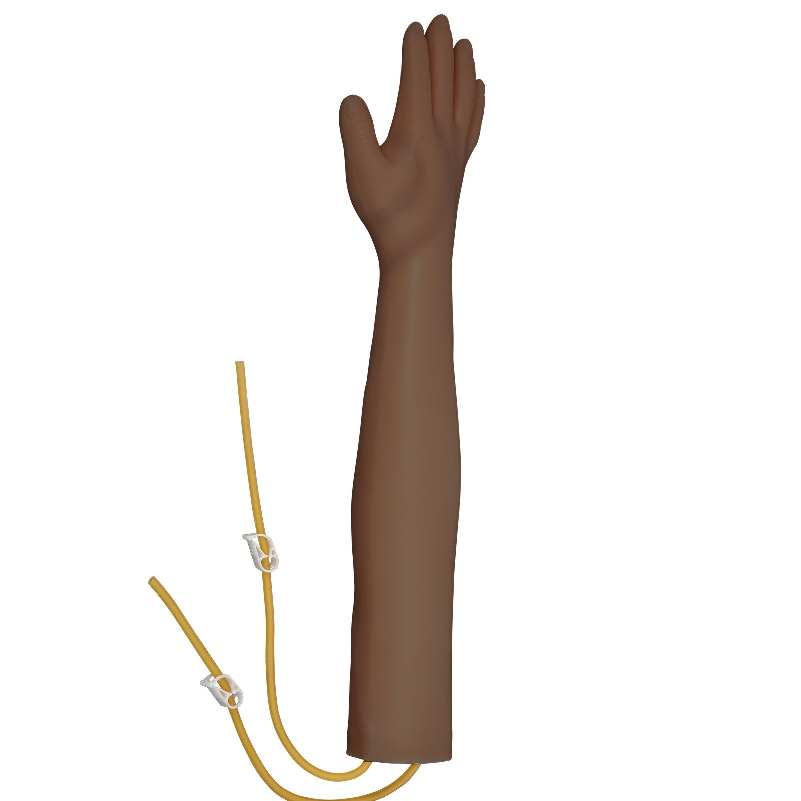 VEVOR Intravenous Practice Arm Kit with Dark Skin Phlebotomy Arm Made of PVC Material Practice Arm for Phlebotomy with Height Adjustable Infusion Stand IV Practice Arm Kit for Venipuncture Practice 
