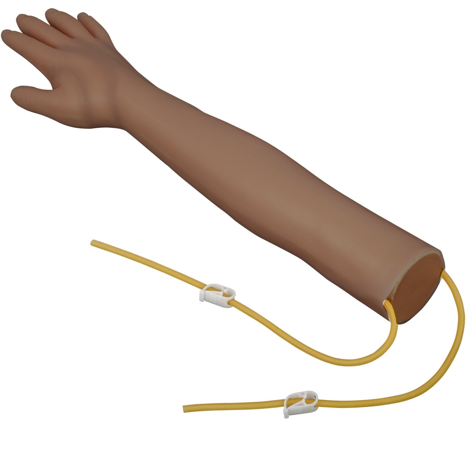 VEVOR Intravenous Practice Arm Kit with Dark Skin Phlebotomy Arm Made of PVC Material Practice Arm for Phlebotomy with Height Adjustable Infusion Stand IV Practice Arm Kit for Venipuncture Practice 