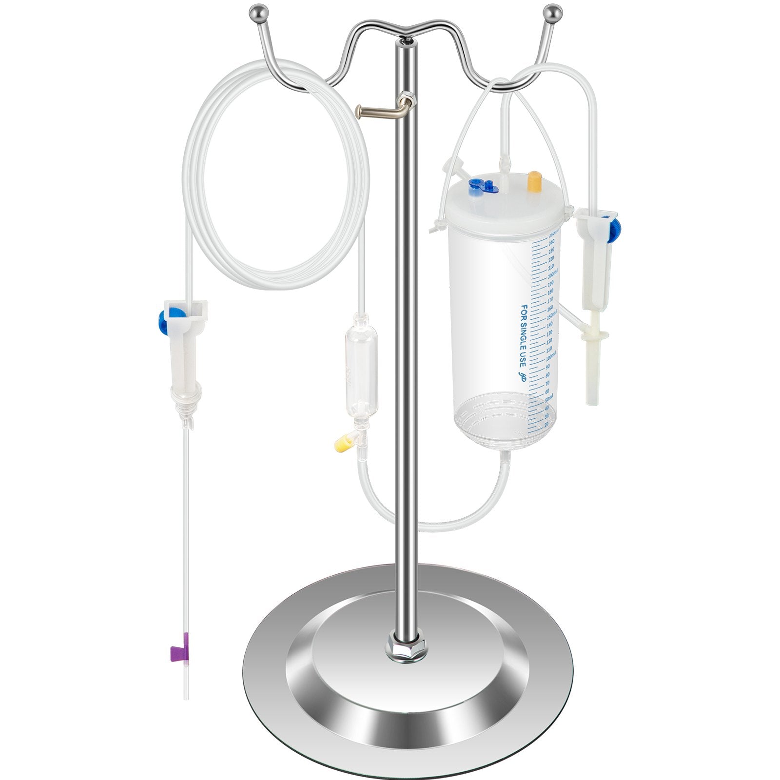 VEVOR Iv Kit Iv Practice Arm Phlebotomy Venipuncture Practice Kit Iv Simulation Arm Iv Injection Practice Educational Training and Teaching Model for Nurse and Apprentice 