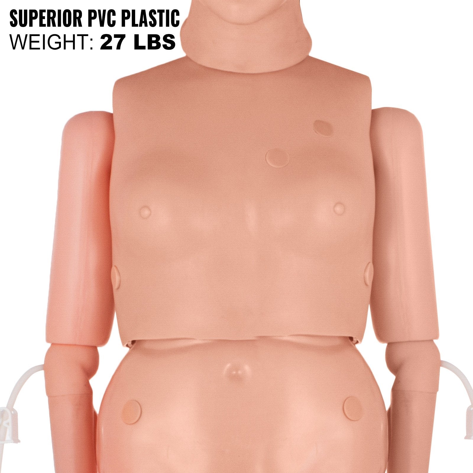 VEVOR Manikin for The Cure of The Patient Didactic Material in PVC Medical Training Teaching Manikin Model Woman for Teaching at School of Nursing Medicine 