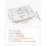 Undermount Rectangular Bathroom Sink, White Ceramic Vanity Basin with Overflow, 15.75" x 12.01"