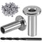 VEVOR Cable Railing Kit, 82pcs 316 Stainless Steel Protective Protector Sleeves, Fit 1/8\'\' or 3/16\'\' Cable Railing System for Stair Railing, Deck Railing, DIY Balustrade, Cable Railing Hardware