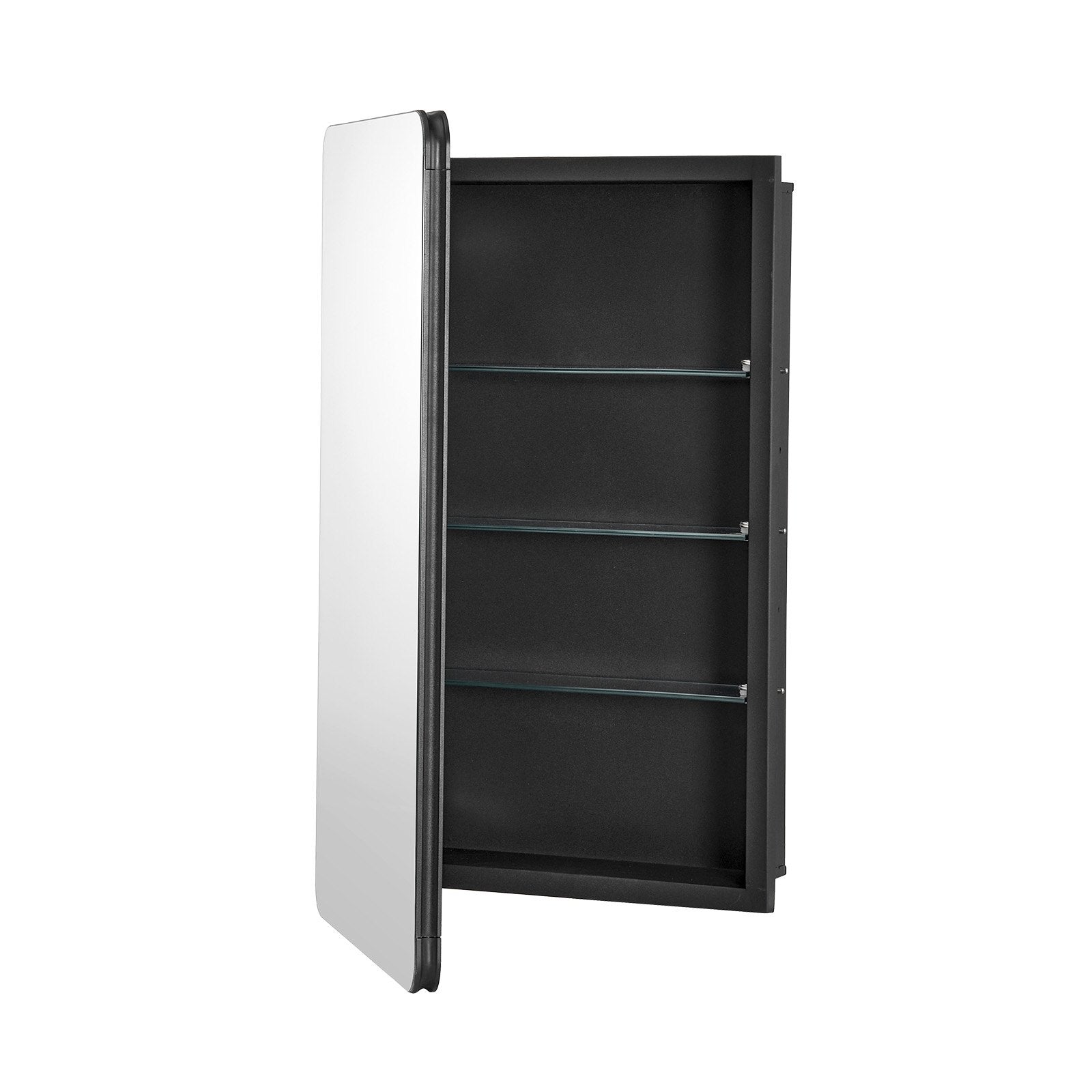 VEVOR Medicine Cabinet 16" x 24" Mirror Medicine Cabinet Adjustable Shelves 