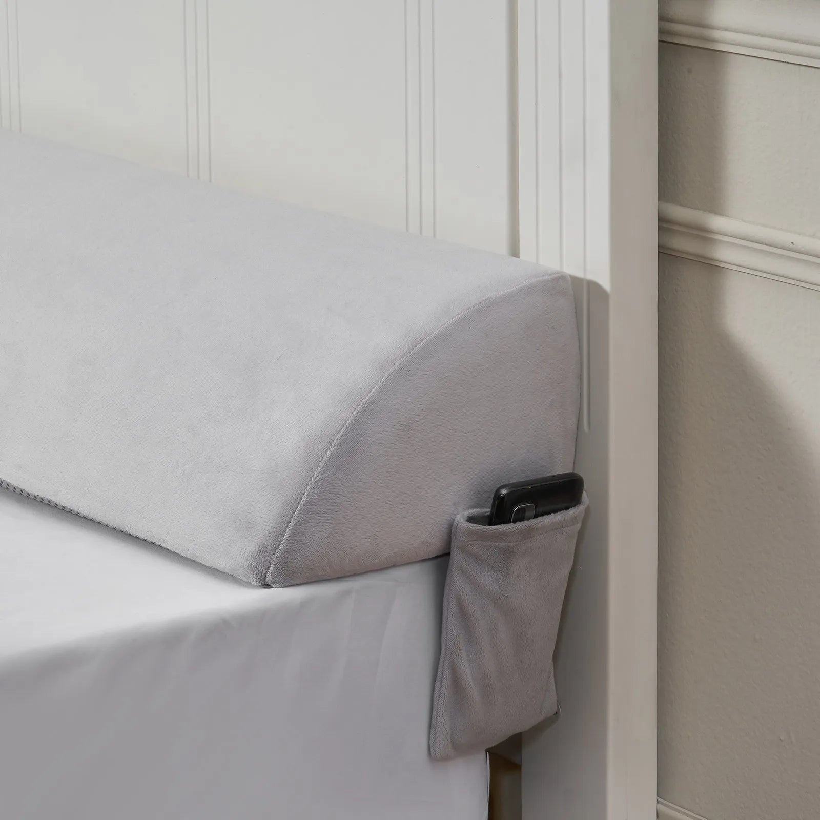 VEVOR Bed Wedge Pillow 76"x10"x6" Plush Bed Gap Filler Headboard Fill 0-7" Gap