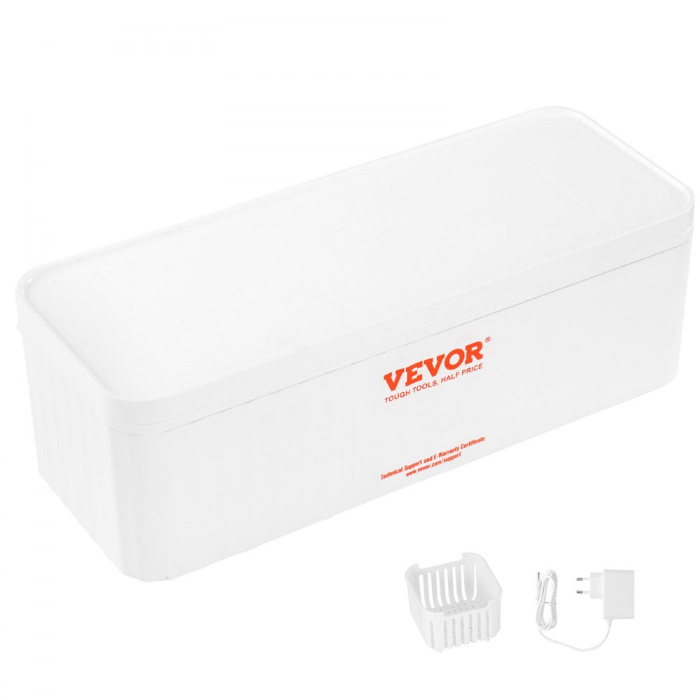 VEVOR Jewelry Cleaner Ultrasonic Machine, Ultrasonic Cleaner Machine 16oz (470ml) with 4 Timer Modes, Portable ultrasonic jewelry cleaner with Cleaning Basket for Eyeglasses, Watches, Dentures, Rings 