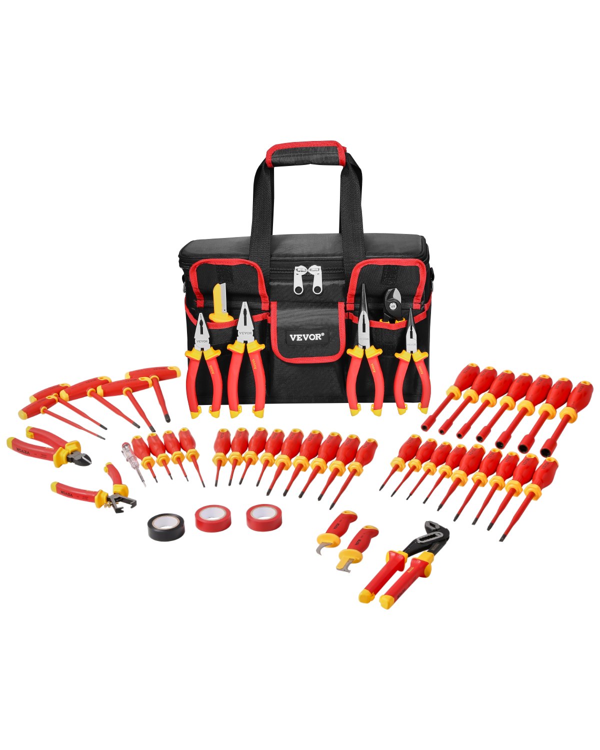 Insulated Screwdriver Set 50-Piece Insulated Tool Set for Electricians 1000V 