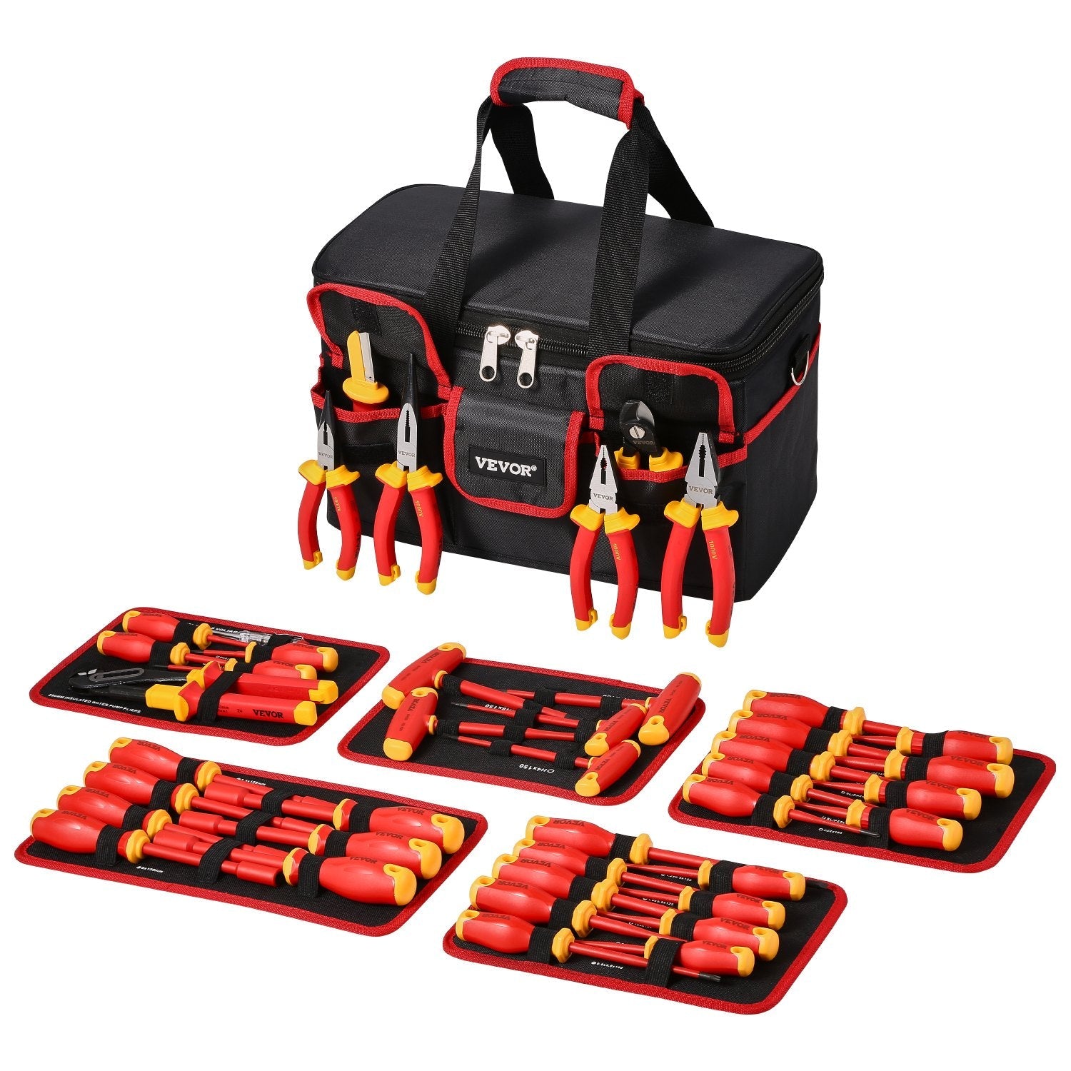 Insulated Screwdriver Set 50-Piece Insulated Tool Set for Electricians 1000V 
