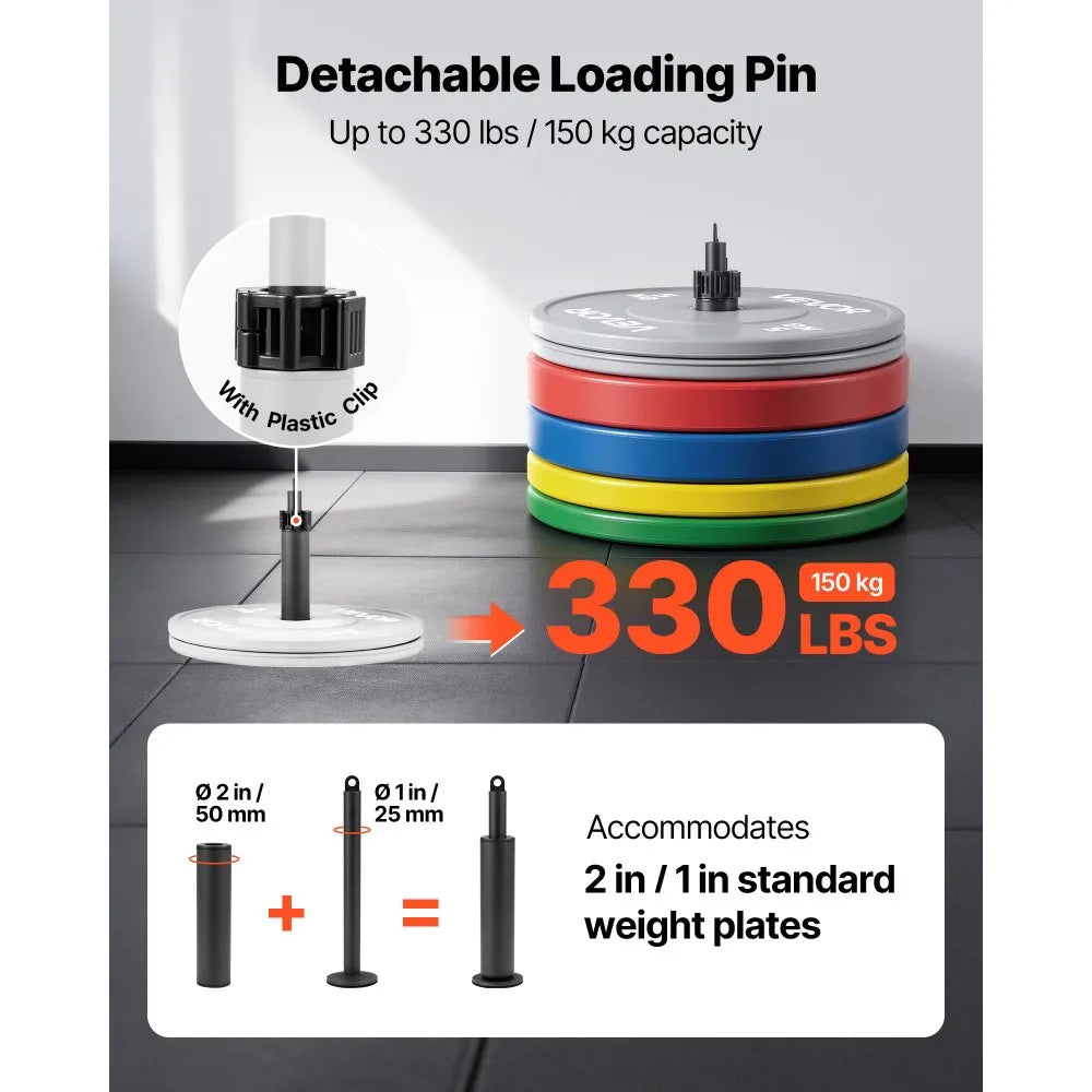 LAT & Lift Pulley System (2 PCS) Gym Cable Attachment with Steel Cables, Short Bar & Dual Grip Handles, 330 lb Capacity