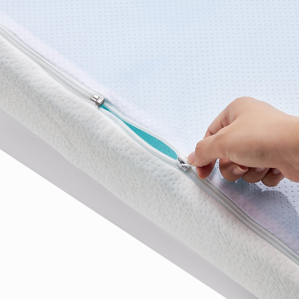 VEVOR Mattress Topper Soft Memory Foam Detachable & Washable Queen 3" Thickness 
