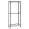 VEVOR Heavy Duty Clothes Rack, Double Hanging Rods Clothing Garment Rack with Bottom and Top Storage Tier, Rolling Clothing Rack for Hanging Clothes, 1'' Diameter Thicken Steel Tube Hold Up to 300Lbs