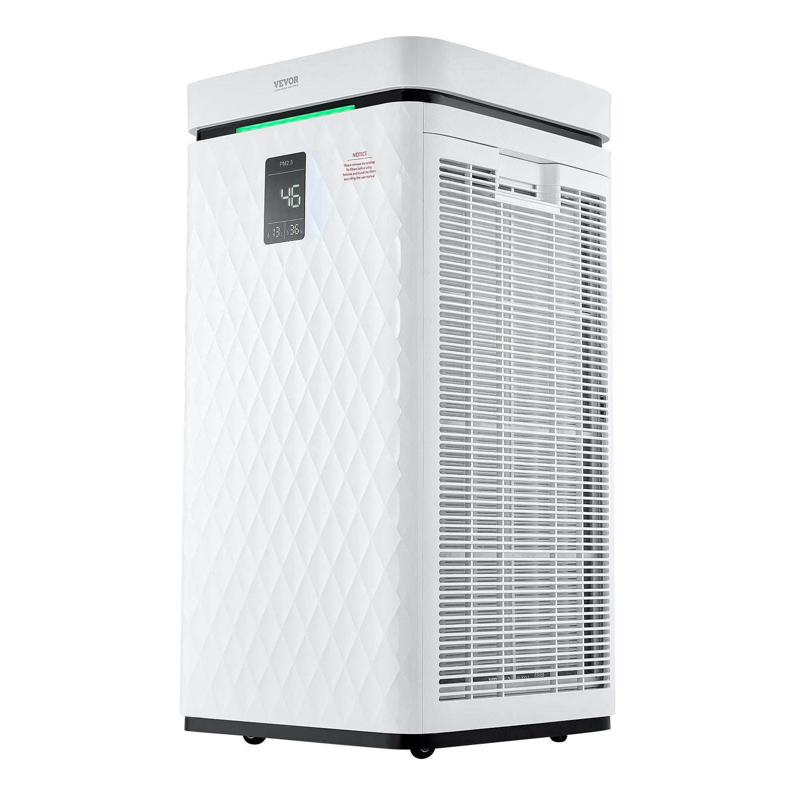 VEVOR 3139 ft²/h Air Purifier H13 HEPA Smart Air Purifier for Home & Office 
