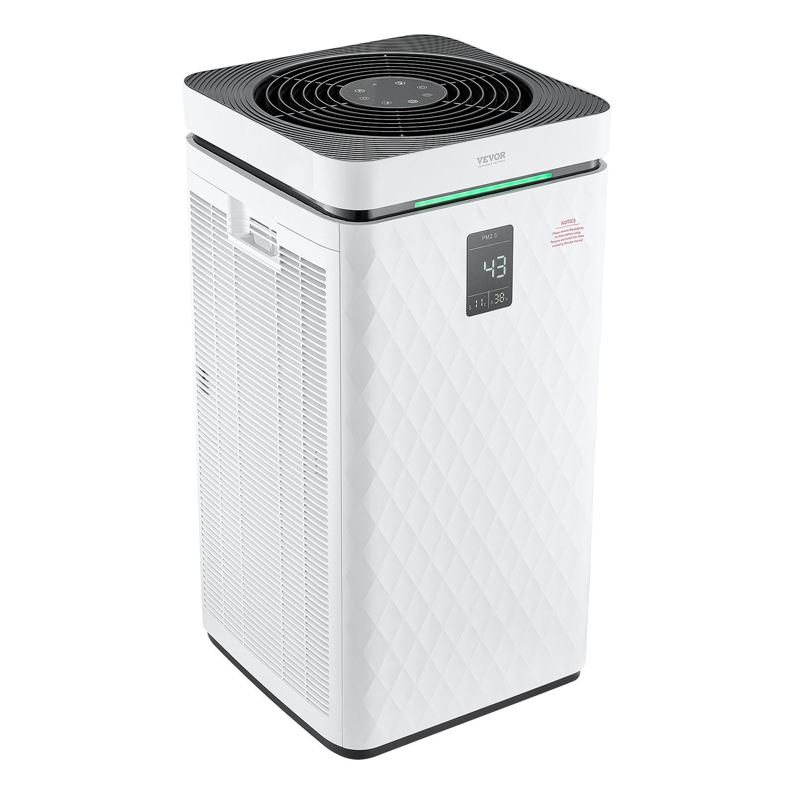 VEVOR 3139 ft²/h Air Purifier H13 HEPA Smart Air Purifier for Home & Office 