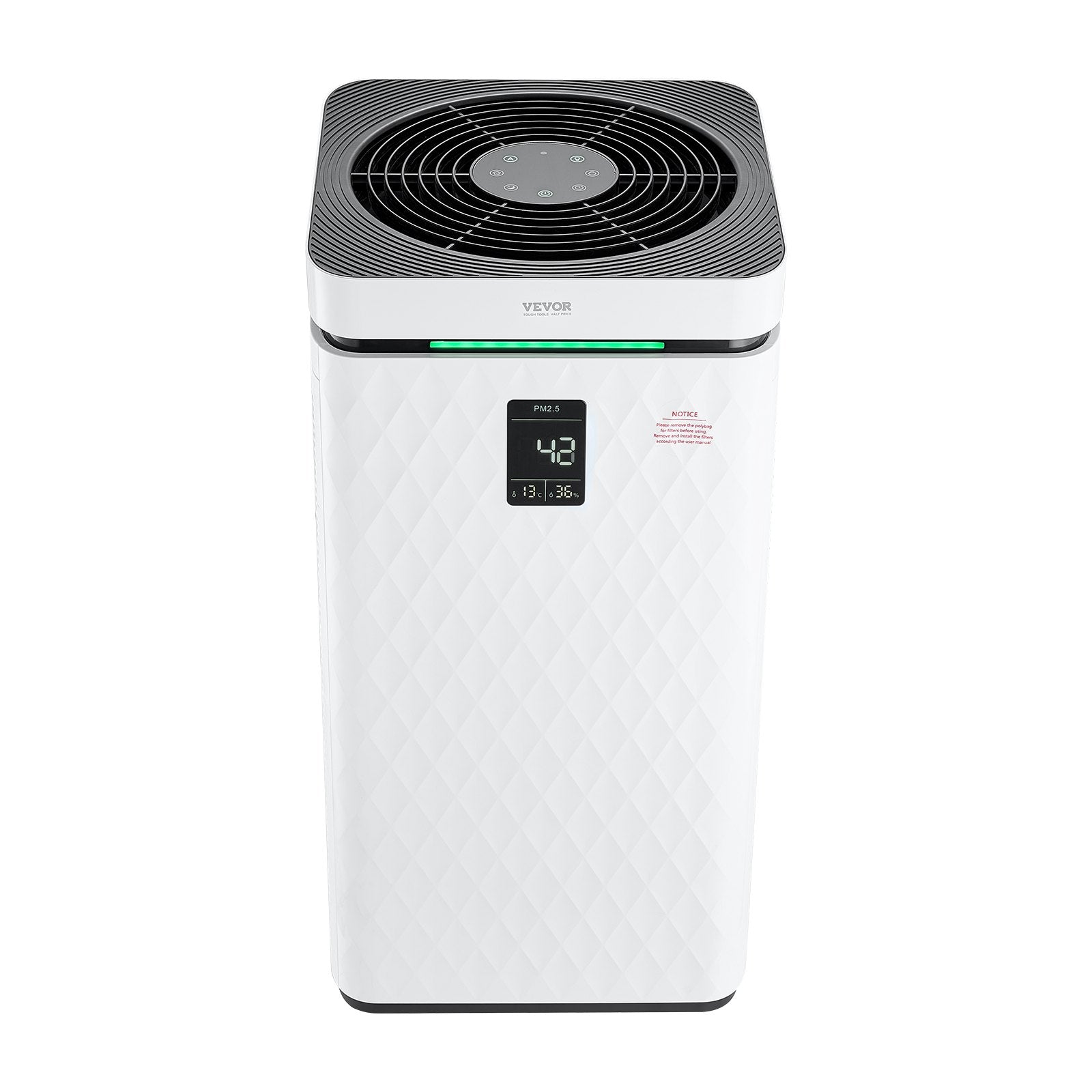 VEVOR 3139 ft²/h Air Purifier H13 HEPA Smart Air Purifier for Home & Office 