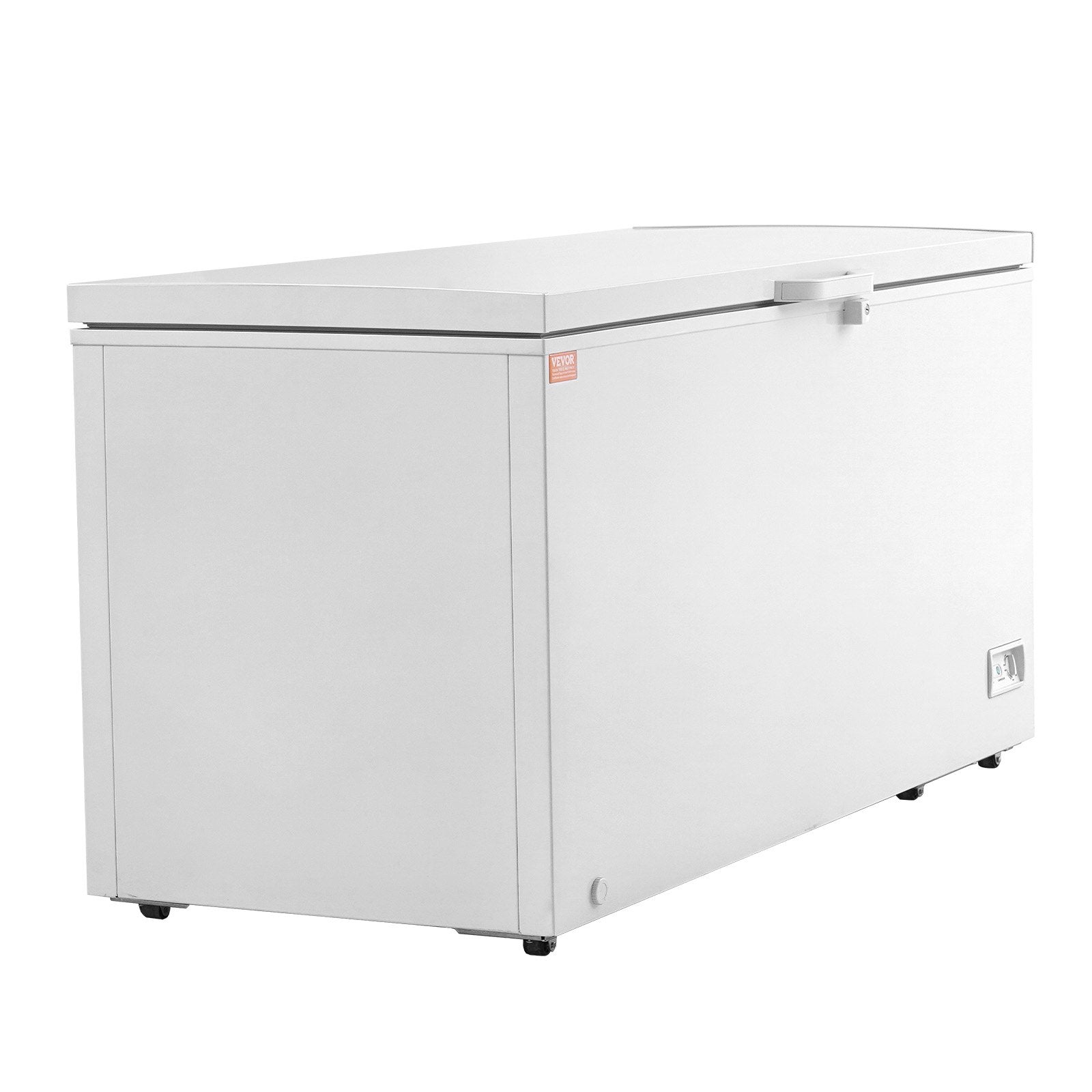 VEVOR Chest Freezer, 17.2 cu.ft / 488 L Large Deep Freezer & 4 Removable Baskets, Freestanding Top Open Door Commercial Chest Freezers with Locking Lid, 7-Level Adjustable Temp, LED Lighting, 6 Wheels 
