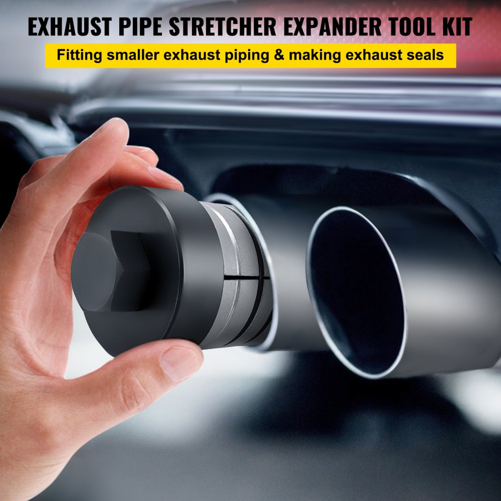 VEVOR Pipe Stretcher Kit, Exhaust Pipe Stretcher Kit 1-5/8\" to 4-1/4\", Exhaust Pipe Expander Kit for Tail Pipe Tube, Exhaust Pipe Expander Tool w/Storing Case, 7 Pcs Pipe Expander, Exhaust Stretcher 