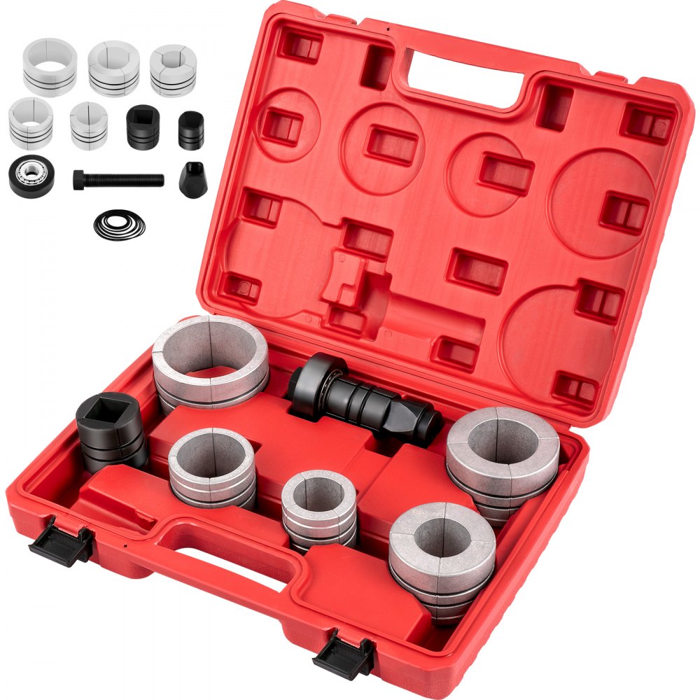 VEVOR Pipe Stretcher Kit, Exhaust Pipe Stretcher Kit 1-5/8\" to 4-1/4\", Exhaust Pipe Expander Kit for Tail Pipe Tube, Exhaust Pipe Expander Tool w/Storing Case, 7 Pcs Pipe Expander, Exhaust Stretcher 