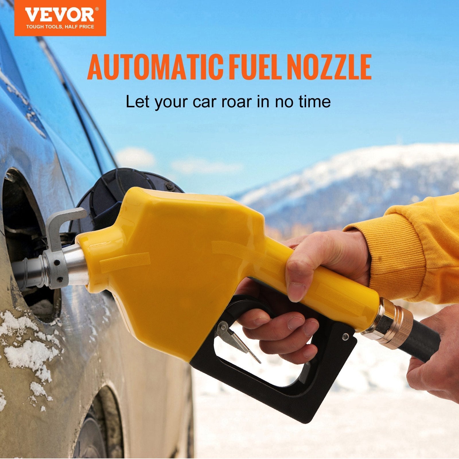 VEVOR Automatic Fuel Nozzle Shut Off Fuel Refilling 3/4" NPT 13/16" Spout Diesel 