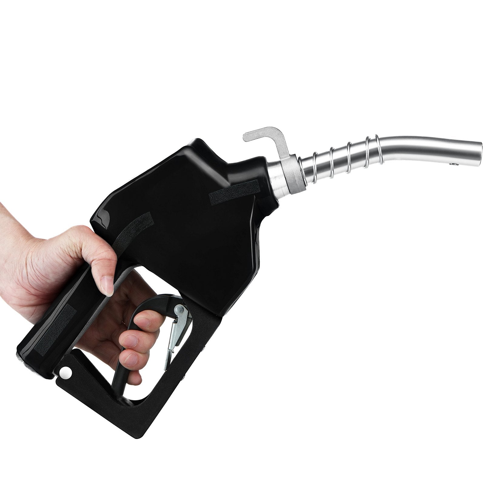 VEVOR Automatic Fuel Nozzle, 3/4" NPT Inlet Thread & 13/16" Spout, 11 GPM Max Flow Rate, Auto Shut Off, Aluminum & PVC Gas Pump Handle with 360° Swivel for Gasoline Diesel Kerosene Biodiesel Refilling 