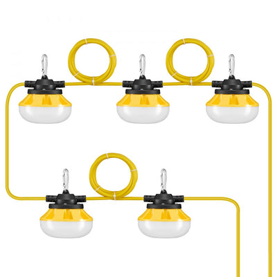 VEVOR 50FT Construction String Work Lights 50W 5000LM Connectable Waterproof 