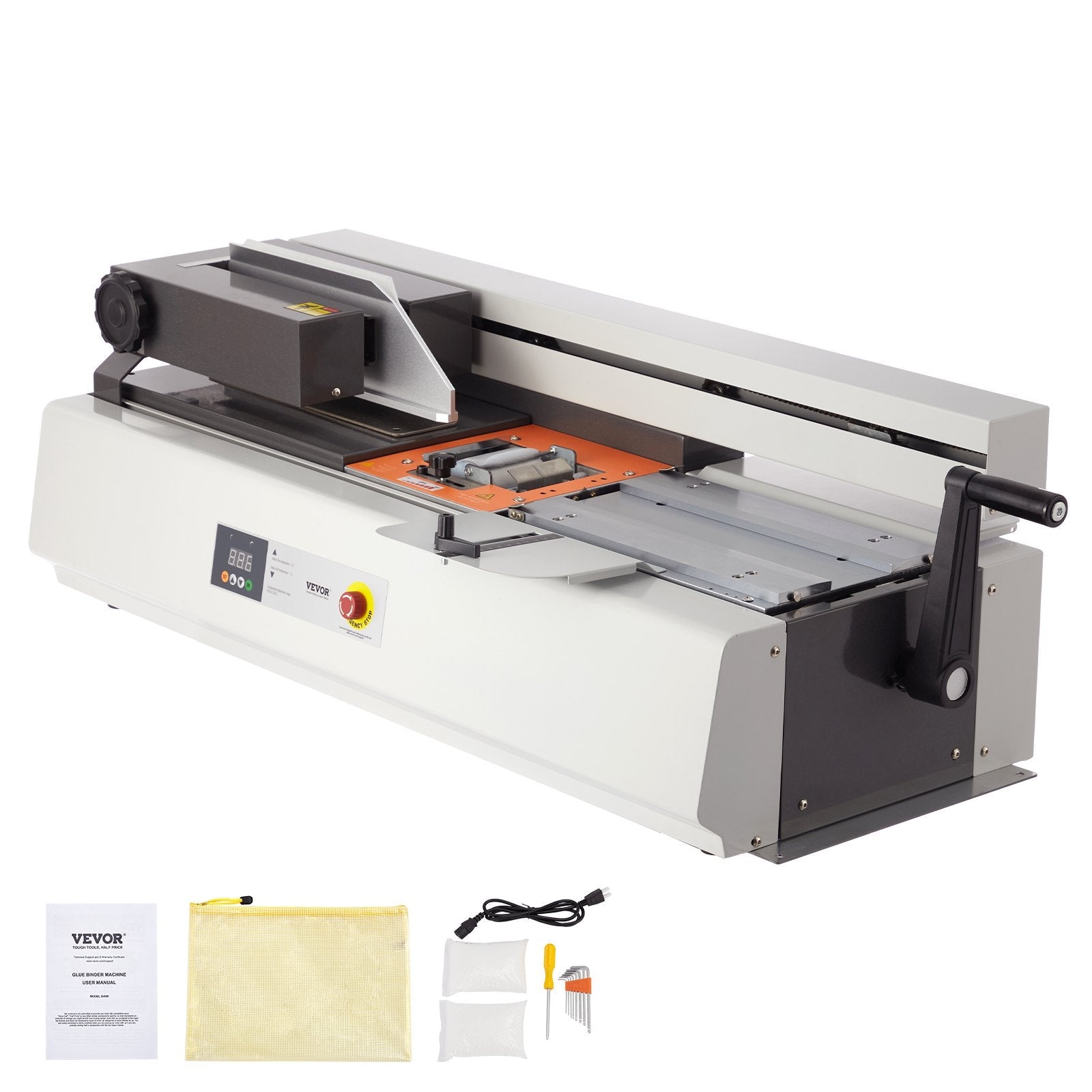 VEVOR Thermal Binding Machine Hot Glue Binder 400 Sheets A3 A4 A5 Documents 