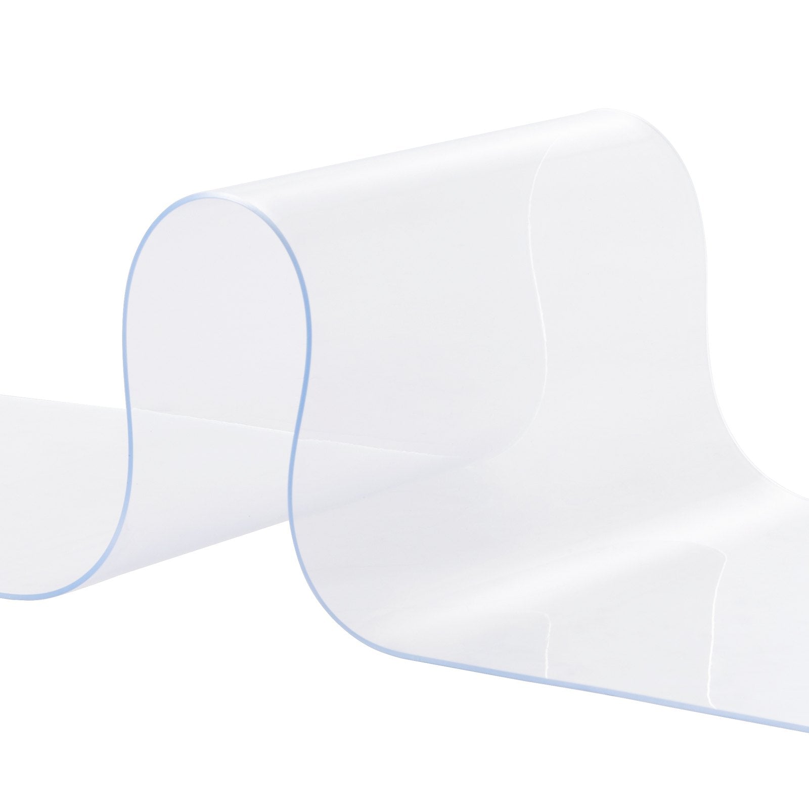 VEVOR Strip Curtain, 100' Length x 12" Width x 0.12" Thickness, Clear PVC Smooth Curtain Strip Door Bulk Roll, Plastic Door Strips for Doorway of Supermarket, Garage, Warehouse, Barn, Pet Animal House 