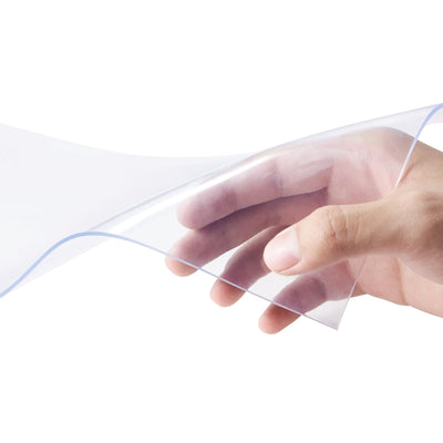 VEVOR Strip Curtain, 100' Length x 12" Width x 0.12" Thickness, Clear PVC Smooth Curtain Strip Door Bulk Roll, Plastic Door Strips for Doorway of Supermarket, Garage, Warehouse, Barn, Pet Animal House 