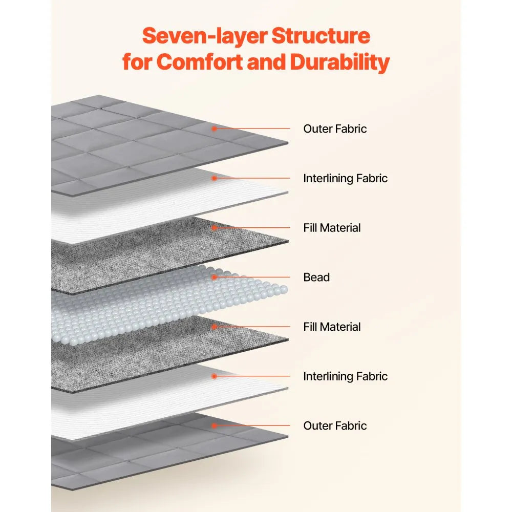 VEVOR Weighted Blanket 25lb 88 x 104" King Size Cooling Breathable Heavy Blanket