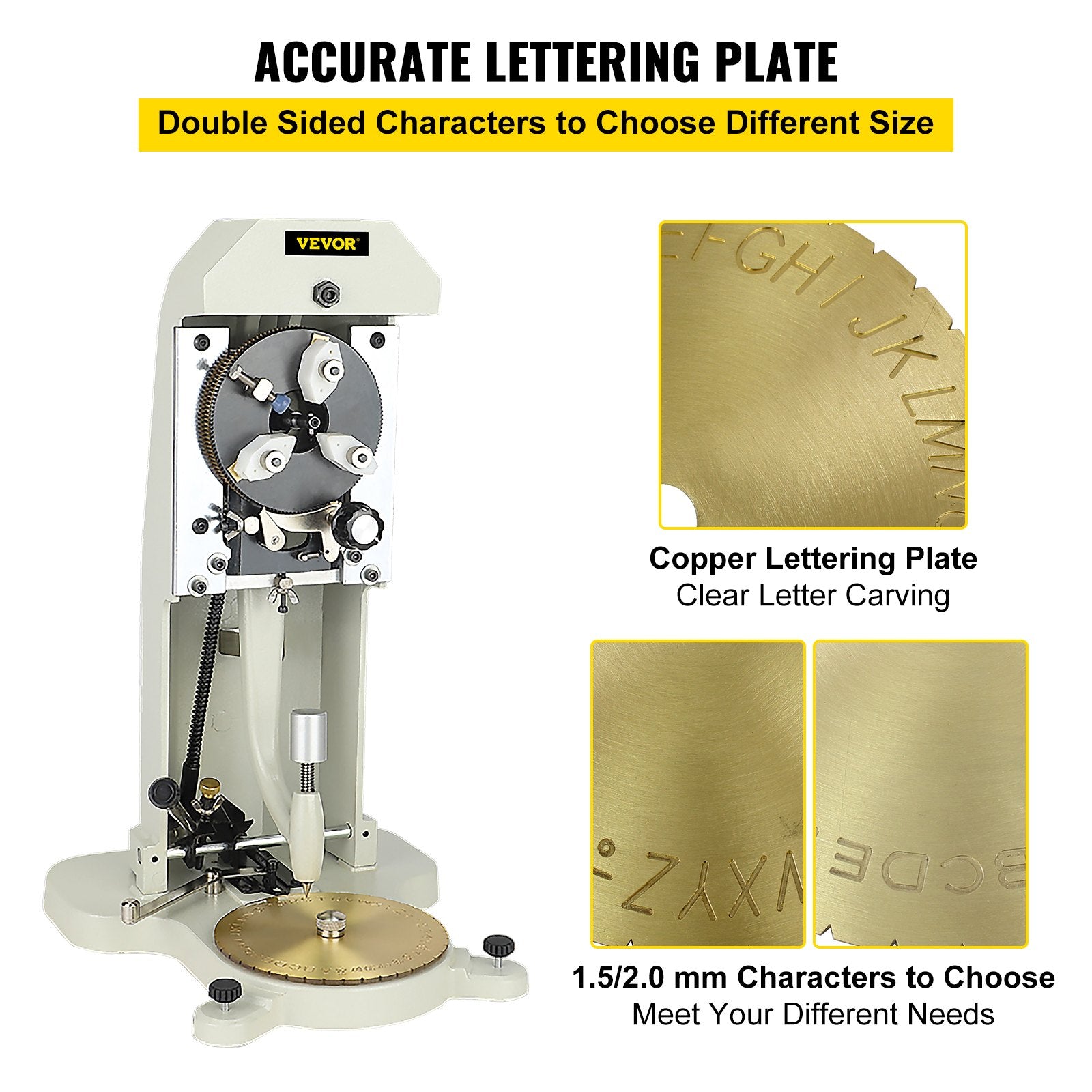 Inside Ring Engraver Standard Letter Block Dial Jewelry Making Engraving Machine 
