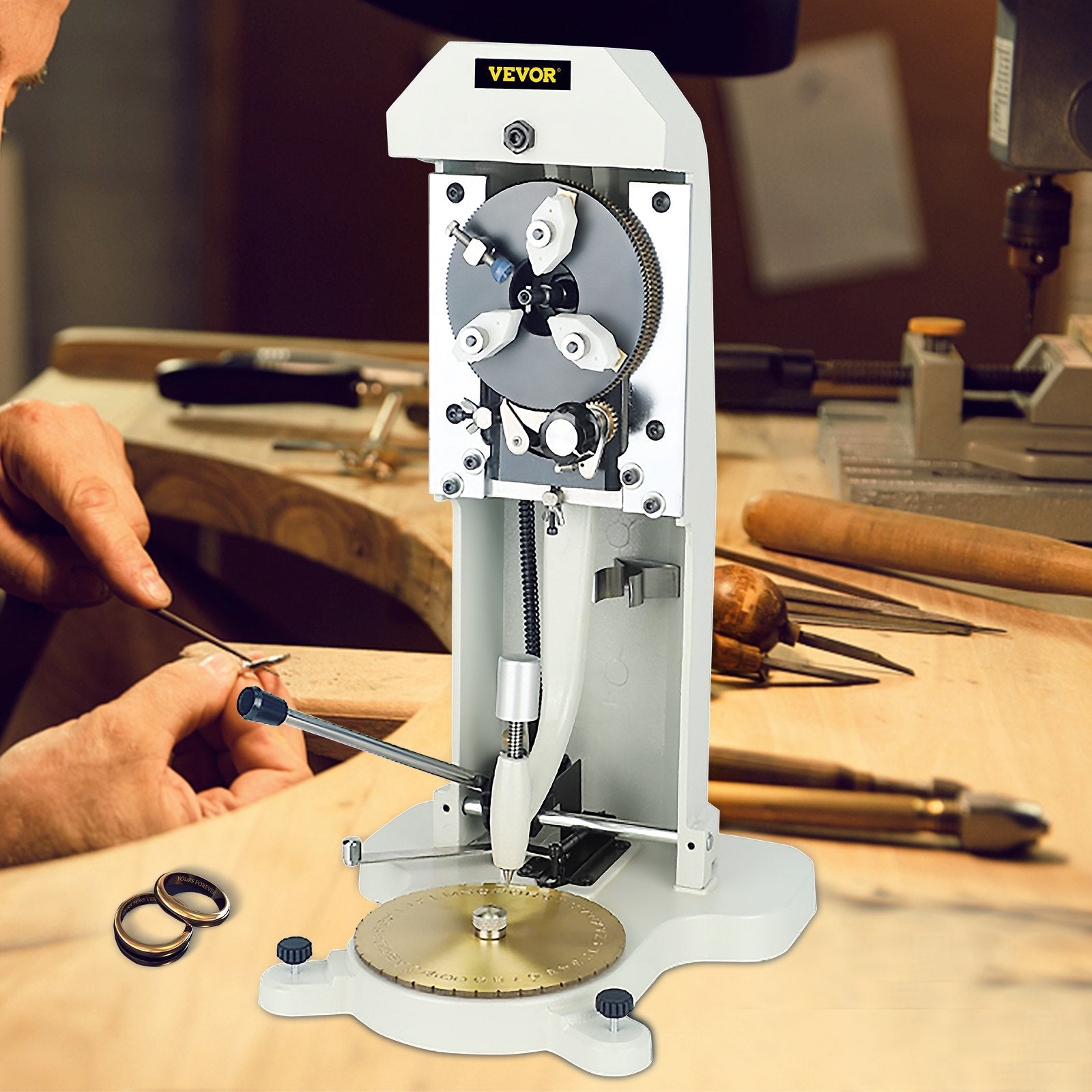 Inside Ring Engraver Standard Letter Block Dial Jewelry Making Engraving Machine 
