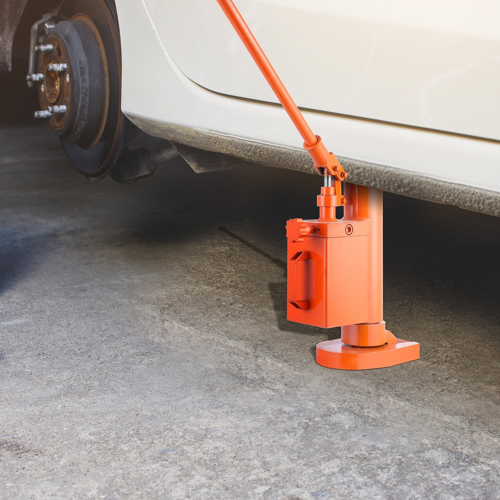 VEVOR Hydraulic Toe Jack, 5 Ton On Toe Toe Jack Lift, 10 Ton On Top Lift Capacity Machine Jack, 1.0-9.1 in Toe Height, 14.6-22.4 in Top Height, 360° Rotatable Claw Jack for Machinery, Industry 