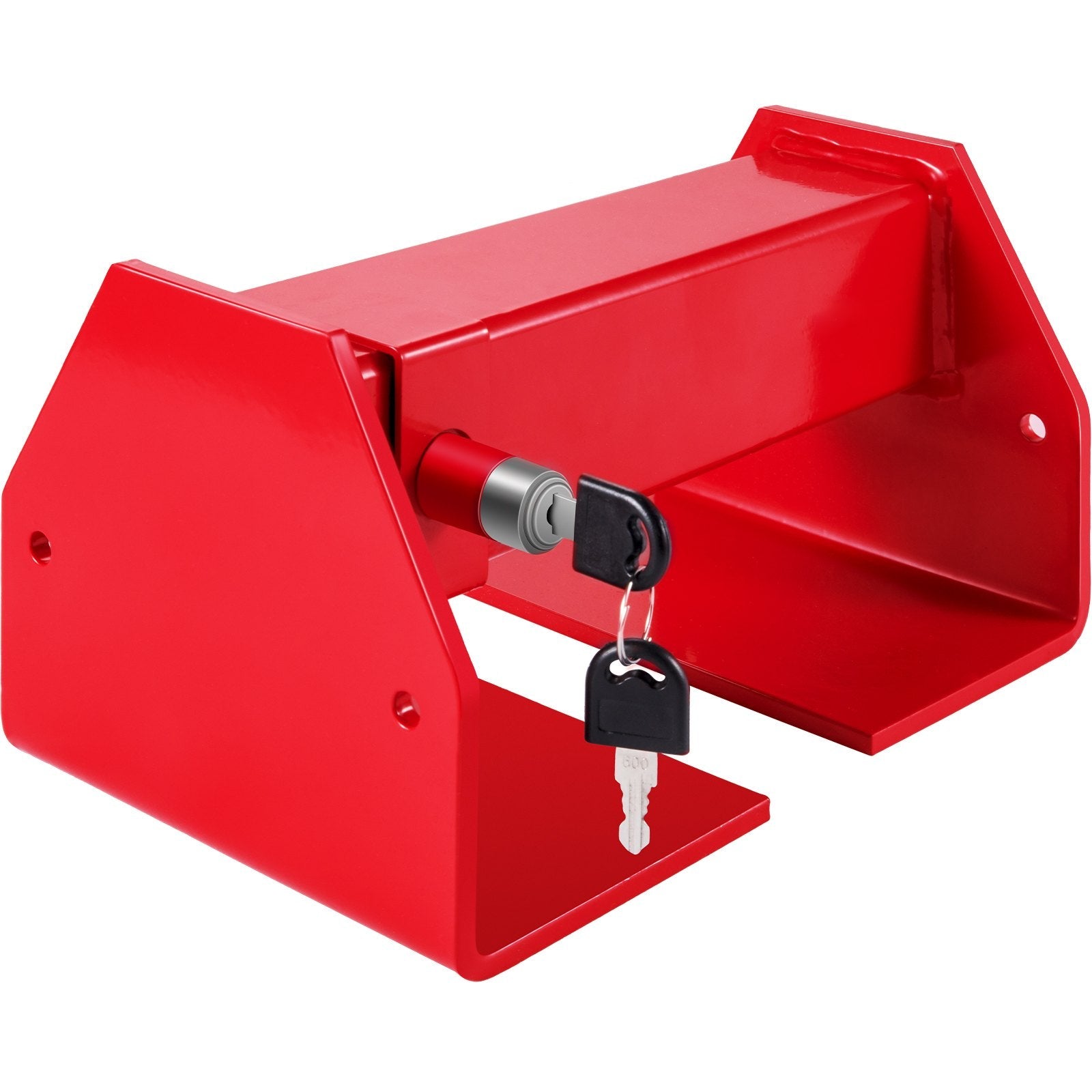 VEVOR Cargo Container Lock 9.84"-17.32" Locking Distance Semi Truck Door Locks with 2 Keys Shipping Container Accessories Red Powder-coated with Spring Lock for Fixed Container and Semi Trailer Box 