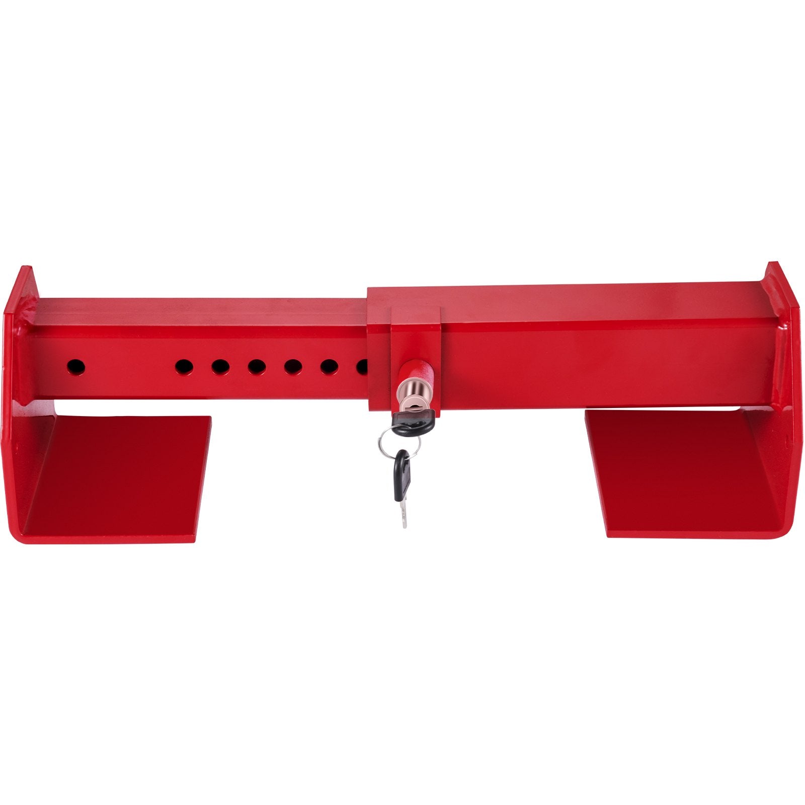 VEVOR Cargo Container Lock 9.84"-17.32" Locking Distance Semi Truck Door Locks with 2 Keys Shipping Container Accessories Red Powder-coated with Spring Lock for Fixed Container and Semi Trailer Box 