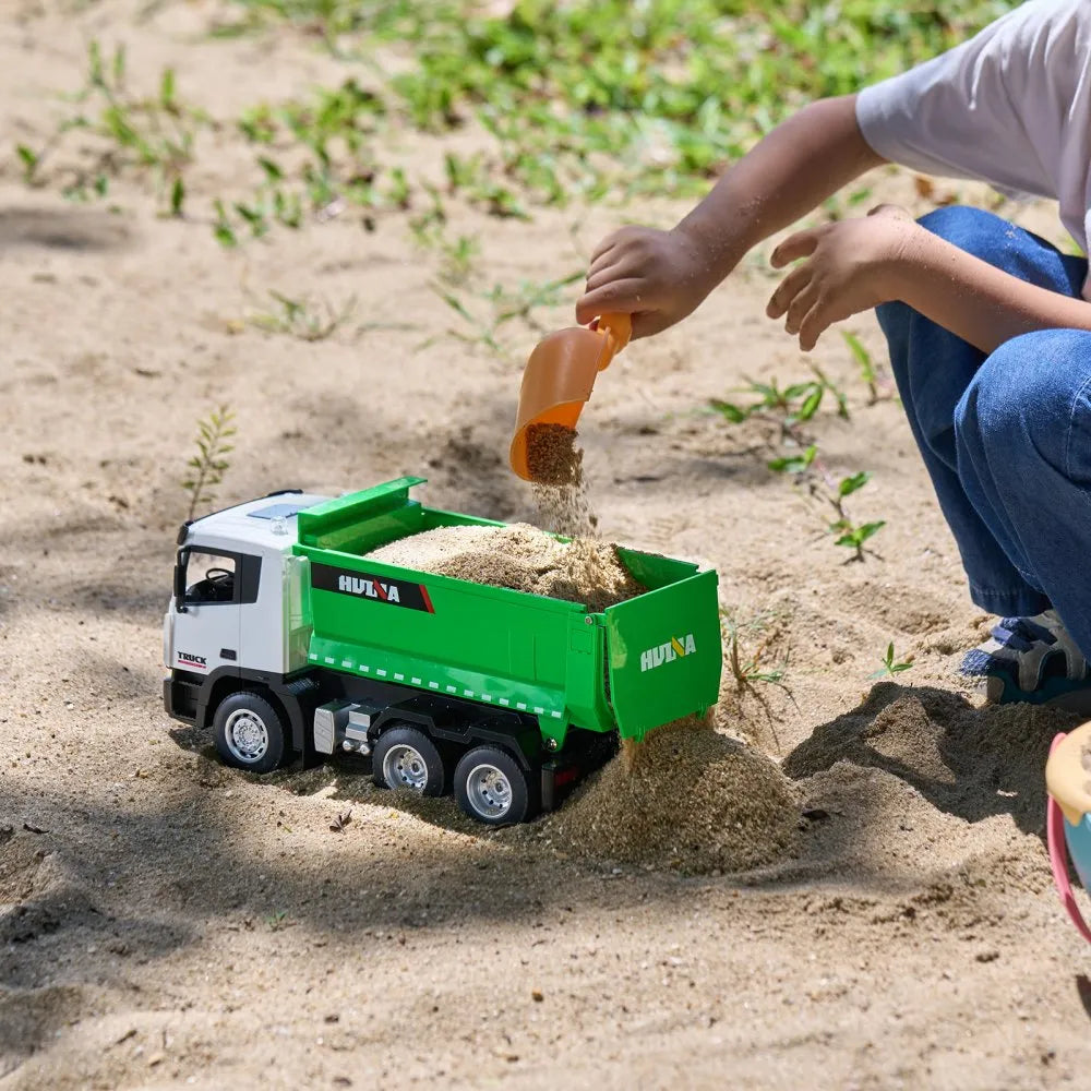 VEVOR RC Remote Control Dump Truck Toy Construction Vehicle Toy 9CH 1:18 Scale
