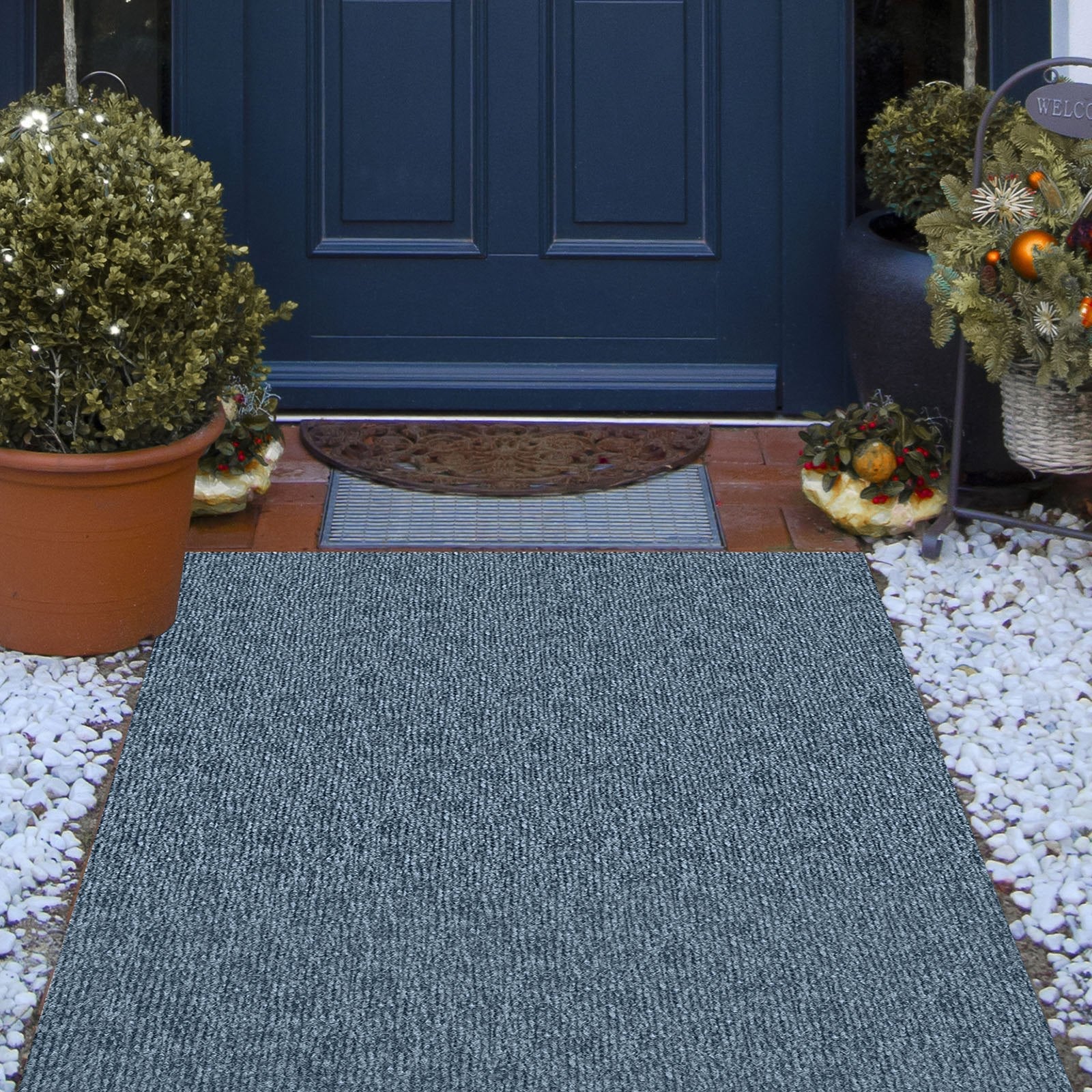 VEVOR Gray Marine Carpet 6 ft x 36 ft, Boat Carpet Rugs, Indoor Outdoor Rugs for Patio Deck Anti-Slide TPR Water-Proof Back Outdoor Marine Carpeting Outdoor Carpet 