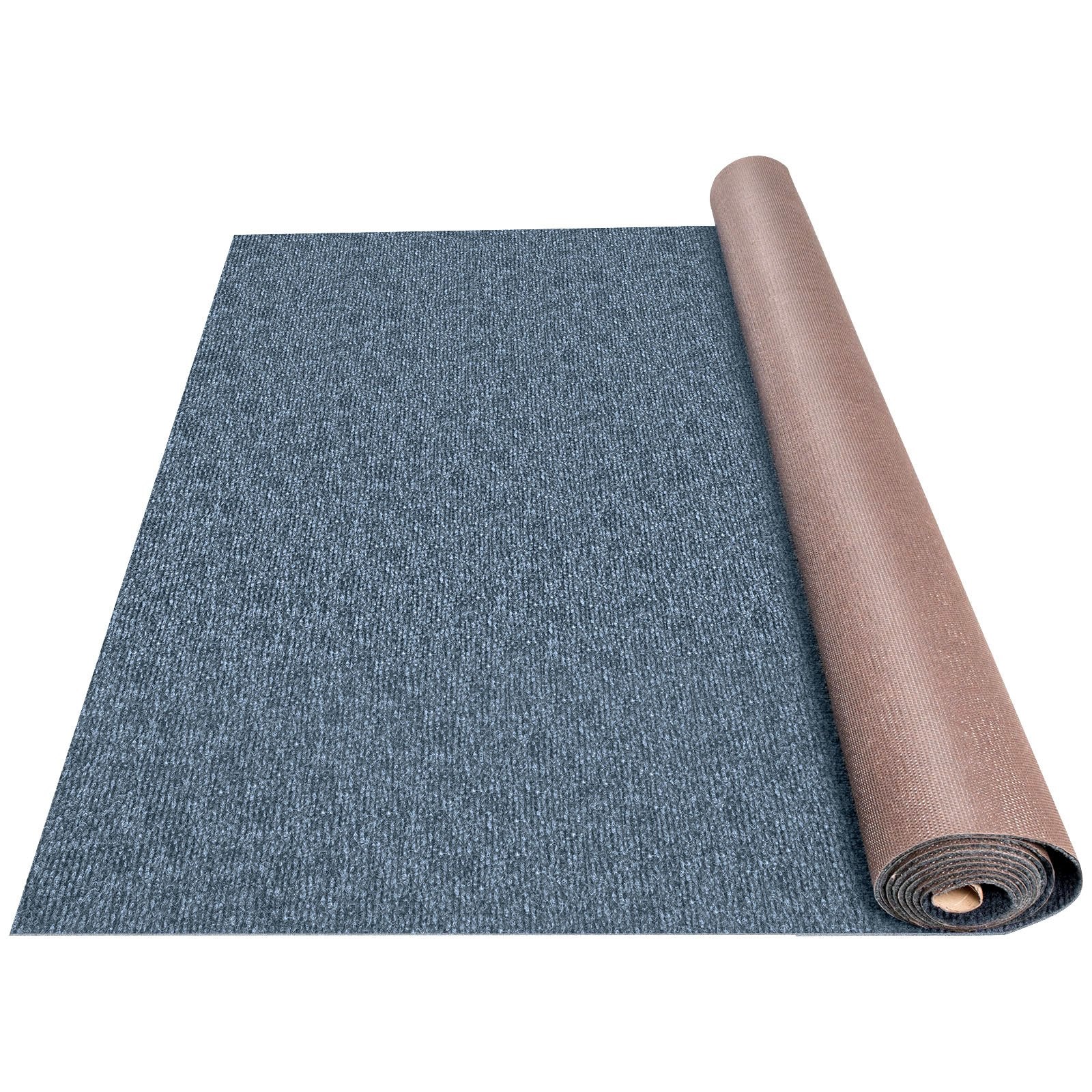 VEVOR Gray Marine Carpet 6 ft x 36 ft, Boat Carpet Rugs, Indoor Outdoor Rugs for Patio Deck Anti-Slide TPR Water-Proof Back Outdoor Marine Carpeting Outdoor Carpet 