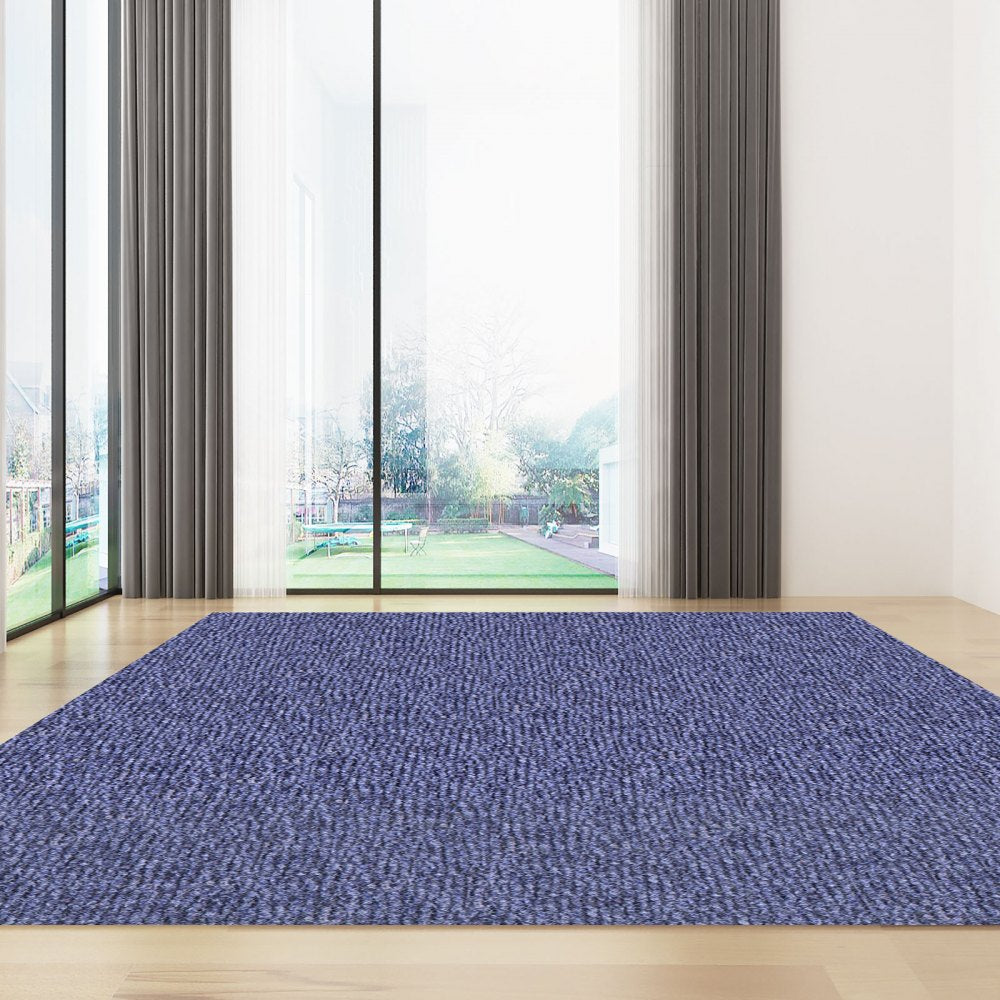 VEVOR Deep Blue Marine Carpet 6 ft x 13.1 ft Marine Carpeting Marine Grade Carpet for Boats with Waterproof Back Outdoor Rug for Patio Porch Deck Garage Outdoor Area Rug Runner Non-Slide Porch Rug 
