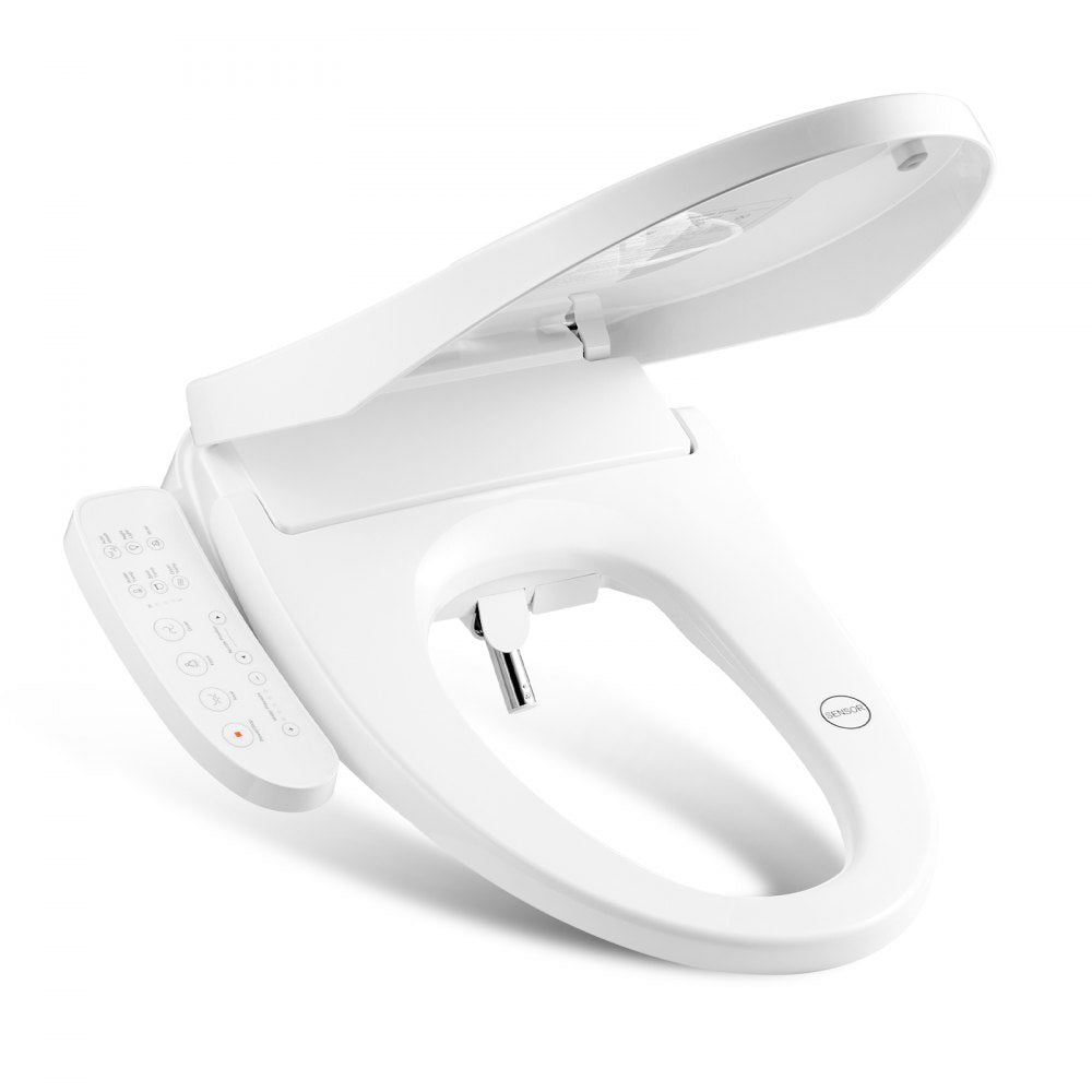 VEVOR Elongated Bidet Toilet Seat Electric Smart Heated Seat Side Arm Control 
