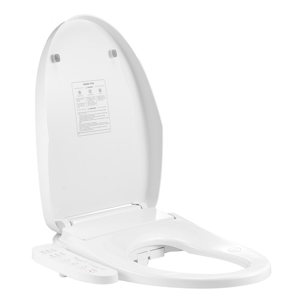 VEVOR Elongated Bidet Toilet Seat Electric Smart Heated Seat Side Arm Control 