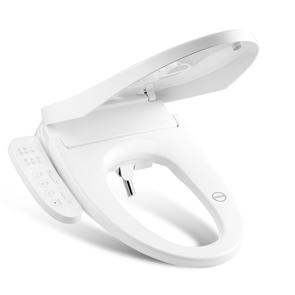 VEVOR Elongated Bidet Toilet Seat Electric Smart Heated Seat Side Arm Control 