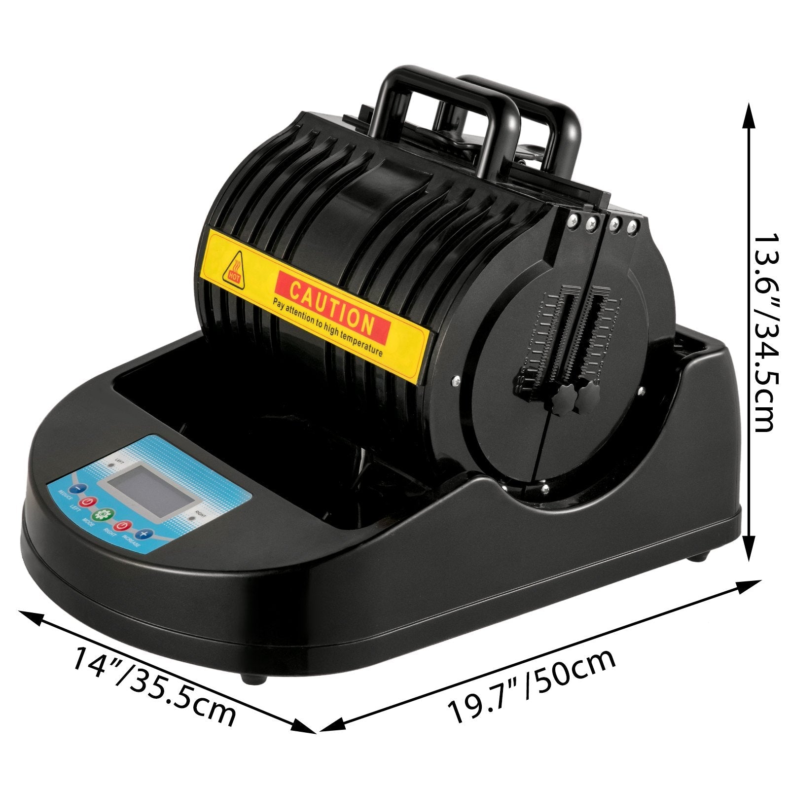 VEVOR Mug Press 1300W Mug Heat Press 110V Black Mug Cup Bottle Heat Press Machine Mug Sublimation Heat Press for Transferring Pictures on 11oz  Mugs, Glasses and Cups with Digital Control Display 