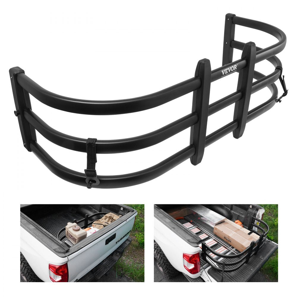 VEVOR Truck Bed Extender, Aluminum Retractable Tailgate Extender, 55.5"-68", Fits for Ford Super Duty, F150, Dodge Ram 1500/2500/3500, Toyota Tundra, Nissan Titan, Chevrolet Silverado, GMC Sierra 
