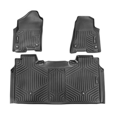 VEVOR Automotive Floor Mats Fits for Dodge Ram 1500 2019-2024 3 pcs Floor Liners 