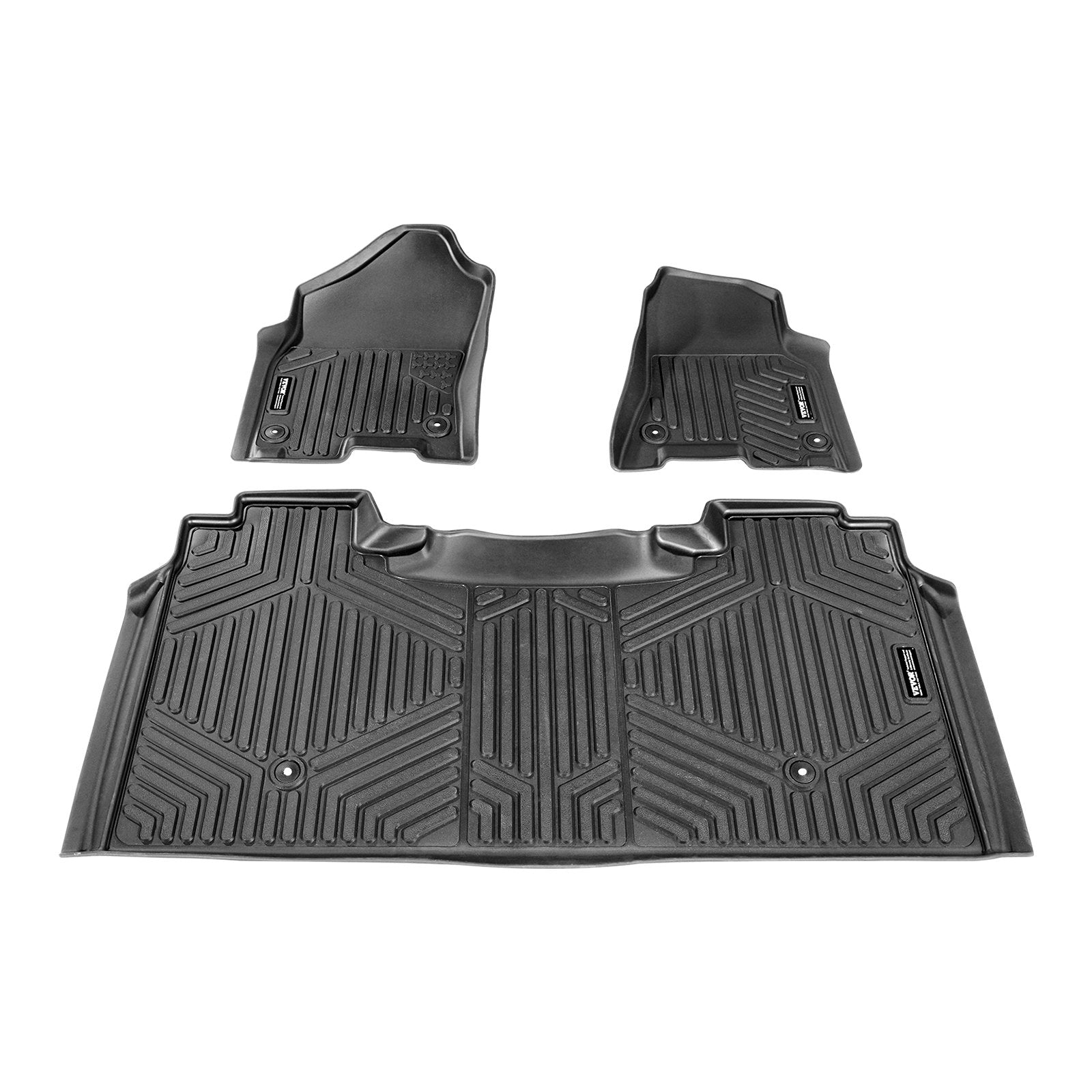 VEVOR Automotive Floor Mats Fits for Dodge Ram 1500 2019-2024 3 pcs Floor Liners 