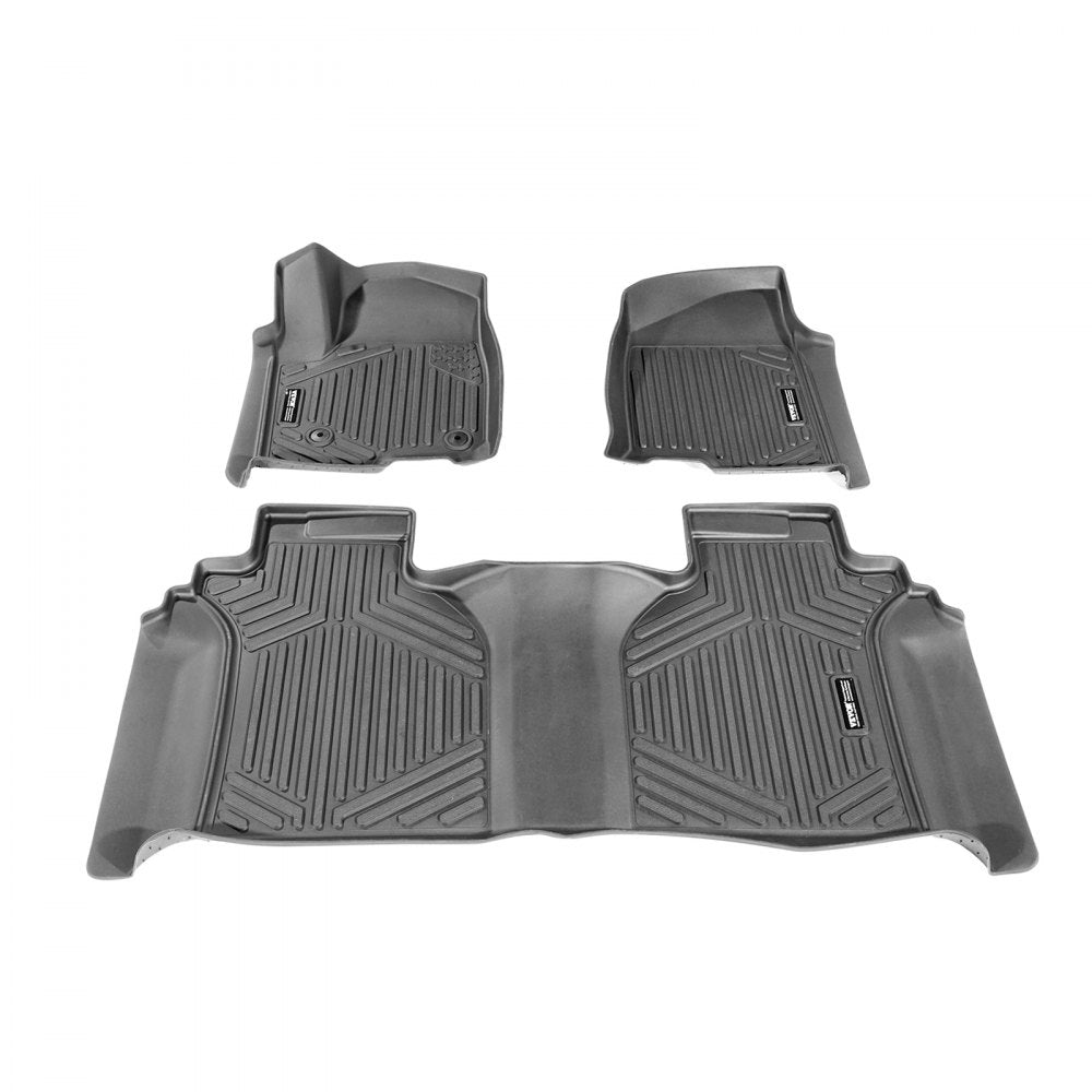 VEVOR Automotive Floor Mats Fits for Chevrolet Silverado/GMC Sierra 1500 3 pcs 