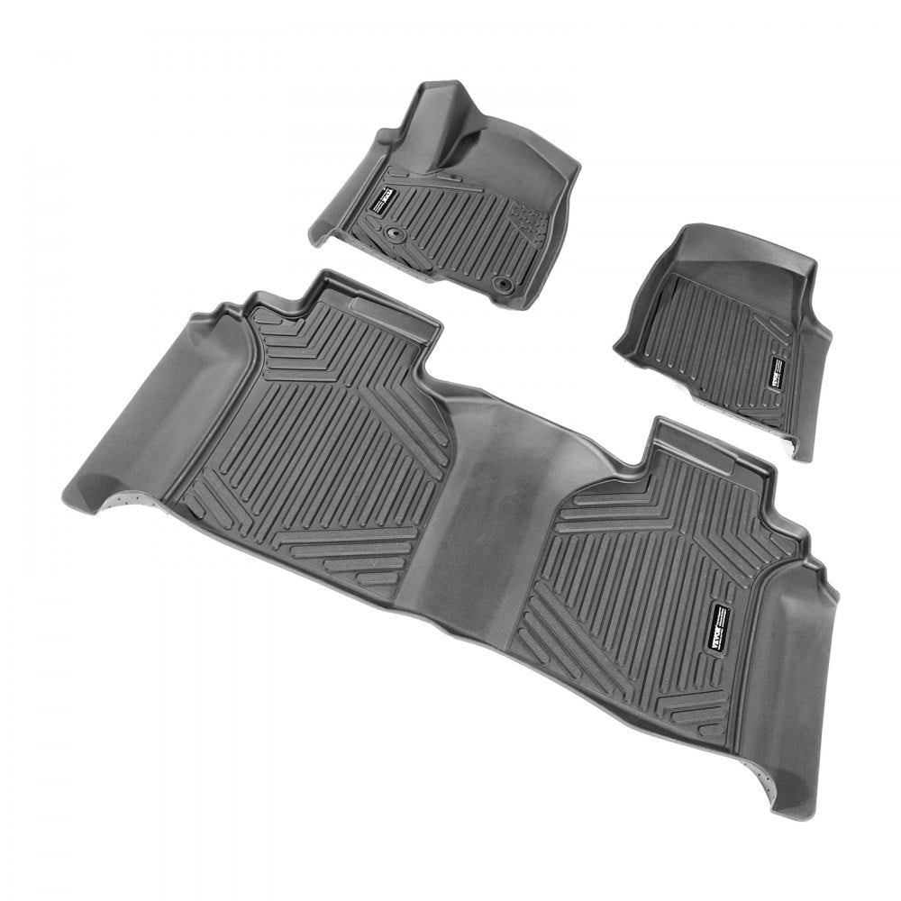 VEVOR Automotive Floor Mats Fits for Chevrolet Silverado/GMC Sierra 1500 3 pcs 