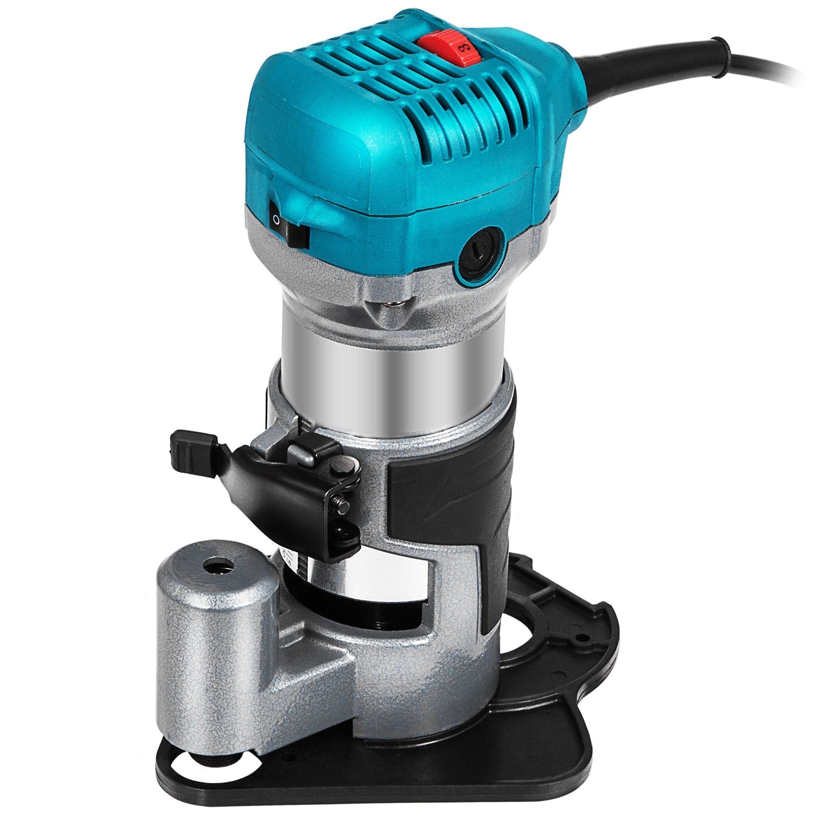 VEVOR 6.5Amp 1-1/4 HP Wood Router Tool Kit Max Torque 30,000RPM Variable Speed Compact Router Kit With Fixed Base, Plunge Base, Tilt Base and Offset Base (kit w/4 bases) 